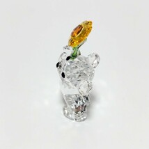 SWAROVSKI スワロフスキー クリスベア 特別なあなたに ひまわり 842934 Especially for You 置物 Kris Bear クマ オブジェ A-424_画像3