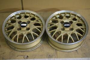 １０００円から売り切り♪人気のBBSメッシュ♪FORGED♪モノブロック♪PCD100♪軽トラ軽バン軽カーなどに♪2本のみ♪ゴールドメッシュ♪