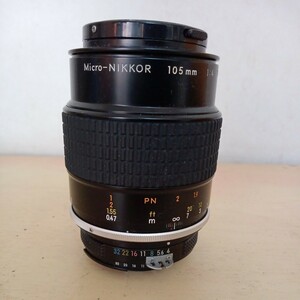 #167 ジャンク Nikon ニコン レンズ Micro-NIKKOR 105mm 1:4 中古 現状品 