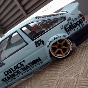 AE86 カスタム 1/10ラジドリボディ 用 カッティング ステッカー 金銀指定可 1/10ラジコン YD-2 RDX MC1 GALM