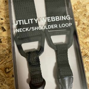 ブラック【新品】ROOT CO. WEBBING NECK SHOULDER LOOP ルートコー　ネックストラップ　ショルダー