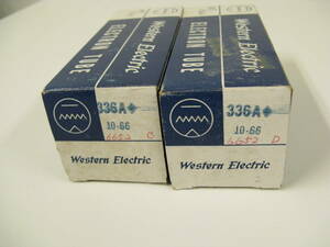  Western Electric 出力管　WE 336A 2本 ウエスタンエレクトリック マニア収集現状品