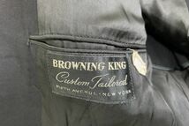 グッドスタイル!～50sビンテージBrowningKingダブルブレストウールスーツ42W28×L29相当ブラックテーラードスラックスセットアップnr24350_画像4