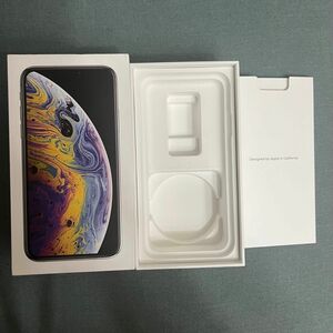 iPhoneXS シルバー　256GB 空箱、付属の説明書