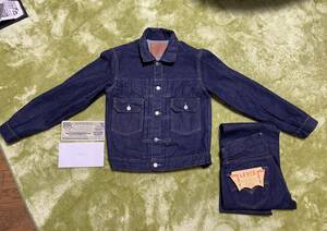 【2023新作】LEVI'S (LVC) リーバイス ヴィンテージ クロージング　501XX 1955モデルLEVI'S (LVC) 1953 507XX 2ndタイプ　　セットアップ