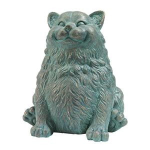  futoshi .. cat interior combined use outdoors ornament sculpture objet d'art exterior garden miscellaneous goods ornament figure garden decoration accent small articles outdoor teb cat 