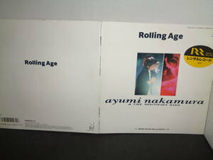 Rolling Age　中村あゆみ　EP盤　シングルレコード　同梱歓迎　U443