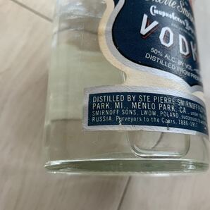 未開栓 古酒 SMIRNOFF スミノフ ＶＯＤＫＡ ウォッカ 旧ボトル 750ml 50% 箱なしの画像6