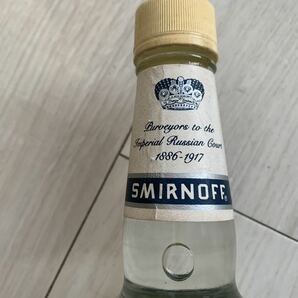 未開栓 古酒 SMIRNOFF スミノフ ＶＯＤＫＡ ウォッカ 旧ボトル 750ml 50% 箱なしの画像2