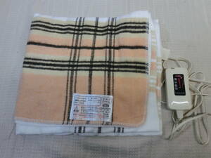 ● NAKAGISHI 電気敷き毛布 NA-024S 135x80cm 手洗い可・ダニ退治機能付 ●