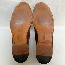 【アメリカ製】Cole Haan(コールハーン) レザーモカシン タッセルローファー レザーソール 本革 赤茶 27~27.5cm相当_画像6