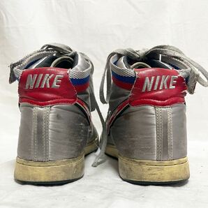 NIKE(ナイキ)バンダル ハイカットスニーカー バッシュ サプリーム メタリックシルバー ブラック レッド 304715-061 28cmの画像3