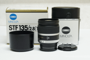 MINOLTA STF 135/2.8[T4.5] ミノルタ 中古　αマウント+ミノルタ純正72㎜用フィルター