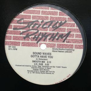 12inchレコード　SOUND WAVES / GOTTA HAVE YOU