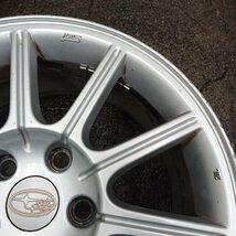 ★中古品★スバル純正 17-8J +53 PCD114.3 5H ハブ径56ｍｍ 1本 17インチ ENKEI製 MAT インプレッサ WRX STI【他商品と同梱歓迎】_画像3