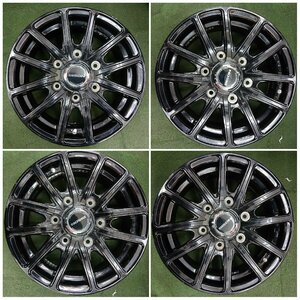 ★中古品★4本 NV350キャラバン専用 ホットスタッフ バイソン JWL-T 15インチ 車検対応　15×6.0B+44/139.7-6H【他商品と同梱歓迎】