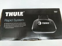 ★中古品★THULE ルーフキャリアセット キャリアベース 757 アルミエアロバー 135ｃｍ シトロエン ピカソにて使用【他商品と同梱歓迎】_画像9