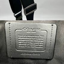 1円【未使用級・定価12万】入手困難品 コーチ COACH ボディバッグ ショルダー スリング 斜め掛け サリバン エンボス メンズ レザー 本革_画像10