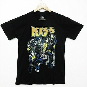 【送料無料】【新品】半袖Tシャツ KISS キッス ロックTシャツ 黒 ブラック メンズ Mサイズ■TB536