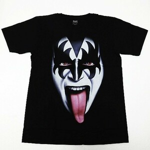 【送料無料】【新品】KISS キッス 半袖Tシャツ ロックバンド ヘビーメタル ヘビメタ 両面プリント 黒 メンズ Sサイズ ■管理番号LBT20-021