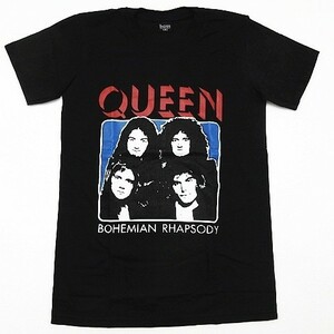 【新品】クイーン Queen 半袖 Tシャツ カットソー ロックバンド ボヘミアンラプソディー黒 ブラック メンズ Lサイズ ■管理番号LBT123