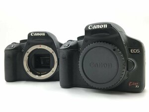 ♪▲【Canon キャノン】デジタル一眼レフカメラボディ 2点セット EOS Kiss X3 まとめ売り品 0109 8