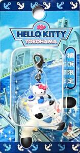 ■ レア物 2005 Hello Kitty ハローキティ 横浜限定 はろうきてぃ かもめ ファスナーマスコット ナスカン金具
