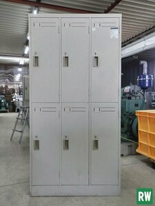 6人用ロッカー コクヨ 幅900×奥行515×高さ1790ｍｍ 鍵1ヶ所無し スチールロッカー オフィス家具 [3-K23-7]