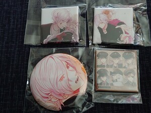 DIABOLIK LOVERS square / can badge 4 piece set Subaru kouoto Mate magazine ebtenfea anime ito privilege not for sale new goods unopened 