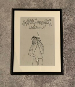 Art hand Auction MARK GONZALES GONZ Mark González Ilustración manuscrita firmada Obra de arte original 13, muerte, supremo, otros