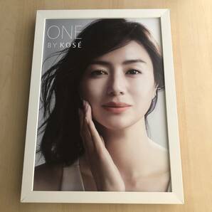 kj ★額装品★ 井川遥 コーセー ONE 広告 貴重写真 A4サイズ額入り ポスター風デザイン 化粧品 KOSE 美肌 美白 セクシー