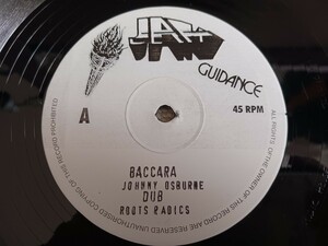 JOHNNY OSBOURNE『BACCARA / GIVE A LITTLE LOVE』１０インチレコード　JAH GUIDANCE / ROOTS RADICS