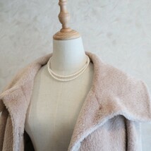 極美品★マックスマーラ Max Mara★Italy製★優しいピンクベージュ★ふわふわアルパカ コート size 36 ～M相当～_画像7