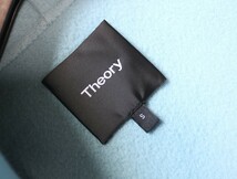 美品★theory セオリー★カシミヤ★１枚仕立てダブルフェイス★きれい色ブルー カシミヤ ロングコート sizeS ～M相当～_画像8