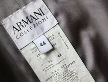 美品★アルマーニ ARMANI COLLEZIONI★万能グレー★ヴァージンウール100% エレガント コート size 44 ～L相当～_画像9