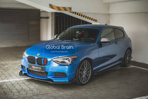 BMW 1シリーズ F20 M135i フロント リップ スポイラー+ ウィングレット / フロント スプリッタ― ディフューザー フラップ レーシング