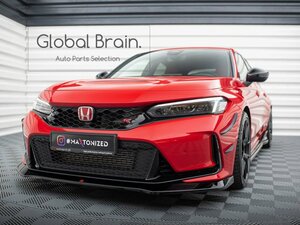 ホンダシビック タイプR FL5 フロント リップ スポイラー V1/ フロント スプリッター バンパー エプロン スカート フラップ