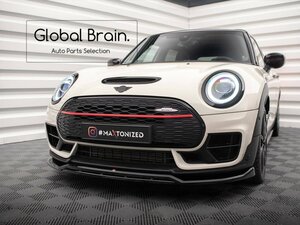 ミニ クラブマン S JCW F54 後期 フロント リップ スポイラー V2/フロント スプリッター バンパー ディフューザー エプロン フラップ