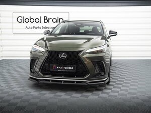 2021- レクサス NX Fスポーツ フロント リップ スポイラー V2/ フロント スプリッター エプロン ディフューザー バンパー フラップ