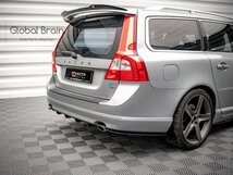 2007-2013 ボルボ V70 リア サイド スプリッター スパッツ /サイド スポイラー バンパー アンダー ディフューザー エプロン_画像1