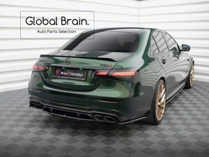 メルセデスベンツ Eクラス 後期 W213 E63 AMG リア サイド スプリッター スパッツ/サイド スポイラー バンパー アンダー フラップ