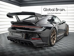 ポルシェ 911 992 GT3 リア サイド スプリッター スパッツ /スポイラー バンパー トリム アンダー ディフューザー カバー