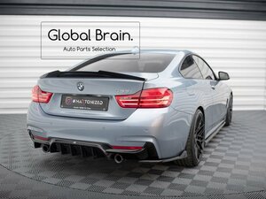 BMW 4シリーズ F32 435i 440i Mスポーツ リア サイド スプリッター V5/ リア スパッツ バンパー トリム アンダー スポイラー カバー