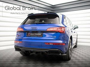 ☆ アウディ Q5 Sライン 後期 リア ルーフ スポイラー/リップ ウイング カバー トリム キャップ エクステンション トリム