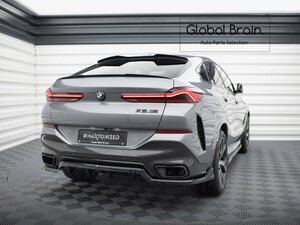 BMW X6 G06 後期 Mスポーツ リア ディフューザー スポイラー V2/ リア スプリッター バンパー アンダー トリム リア エプロン