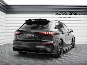 アウディ RS3 8Y スポーツバック リア ディフューザー / リア アンダー スプリッター スポイラー バンパー エプロン トリム ガード