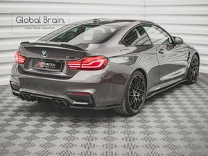 2014-2020 BMW M4 F82 リア サイド スプリッター スパッツ V3（ディフューザ装着車専用）/スポイラー バンパー アンダー ディフューザー