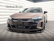 アウディ e-トロン e-tron GT / RS フロント リップ スポイラー V2/バンパー ディフューザー エプロン カナード フロント スプリッター_画像1