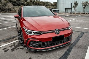 VW ゴルフ 8 GTI フロント リップ スポイラー / Golf フロント スプリッター エプロン アンダー ディフューザー