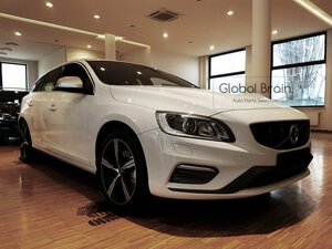 2011-2016 ボルボ V60 リア バンパー プロテクター ガード/ リア トリム カバー リア ゲート シル スポイラー エアロ ブラック